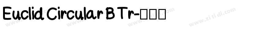 Euclid Circular B Tr字体转换